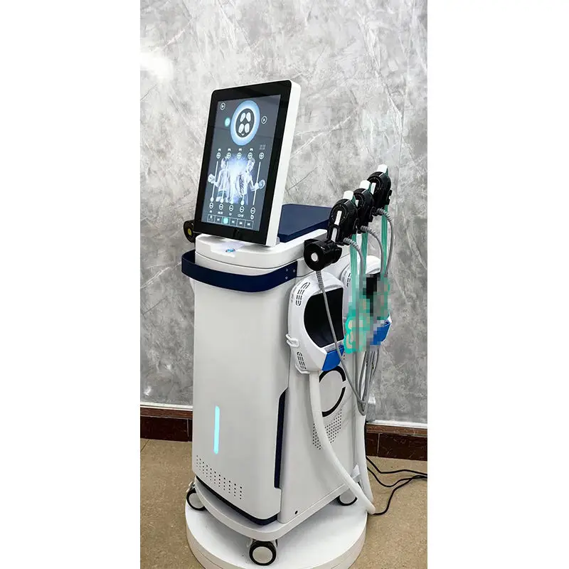 EMS Standing Vertical Body Shaping Machine RF Technology Hot Sculpting Beauty Equipment Stainless Steel Face Detox AU CN ZA