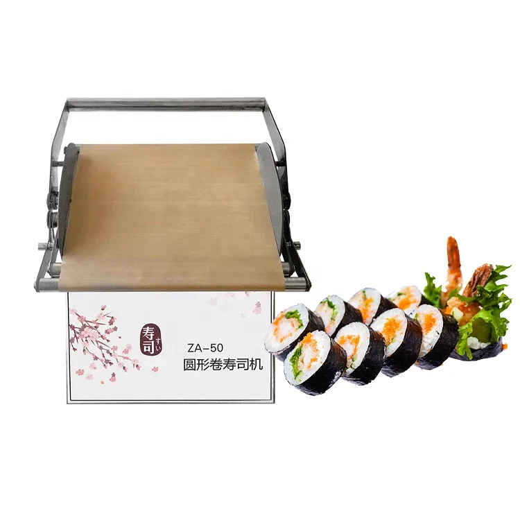 Small Restaurant Manual Food Grade Material Sushi Seaweed Roll Rolling Machine With Futo Maki/Hoso Maki
