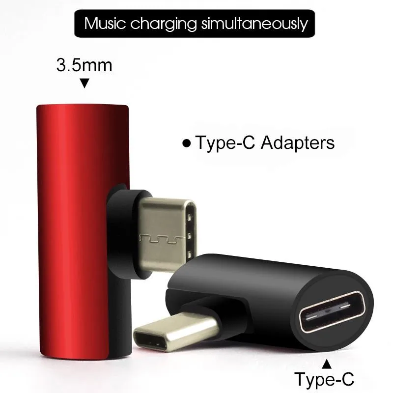 Новый практичный адаптер USB типа C 5 В/9 В/12 В 2 в 1 для зарядки и одновременного прослушивания