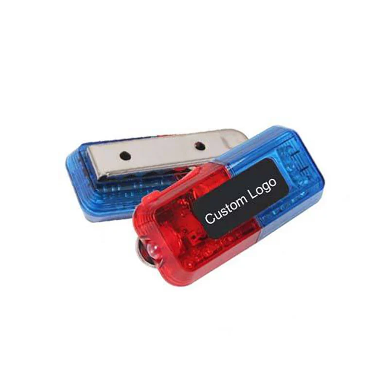 Hot Selling Gravity Sensor Flapping Vibration Multifunction LED Shoulder Light with Blue and Red Flash