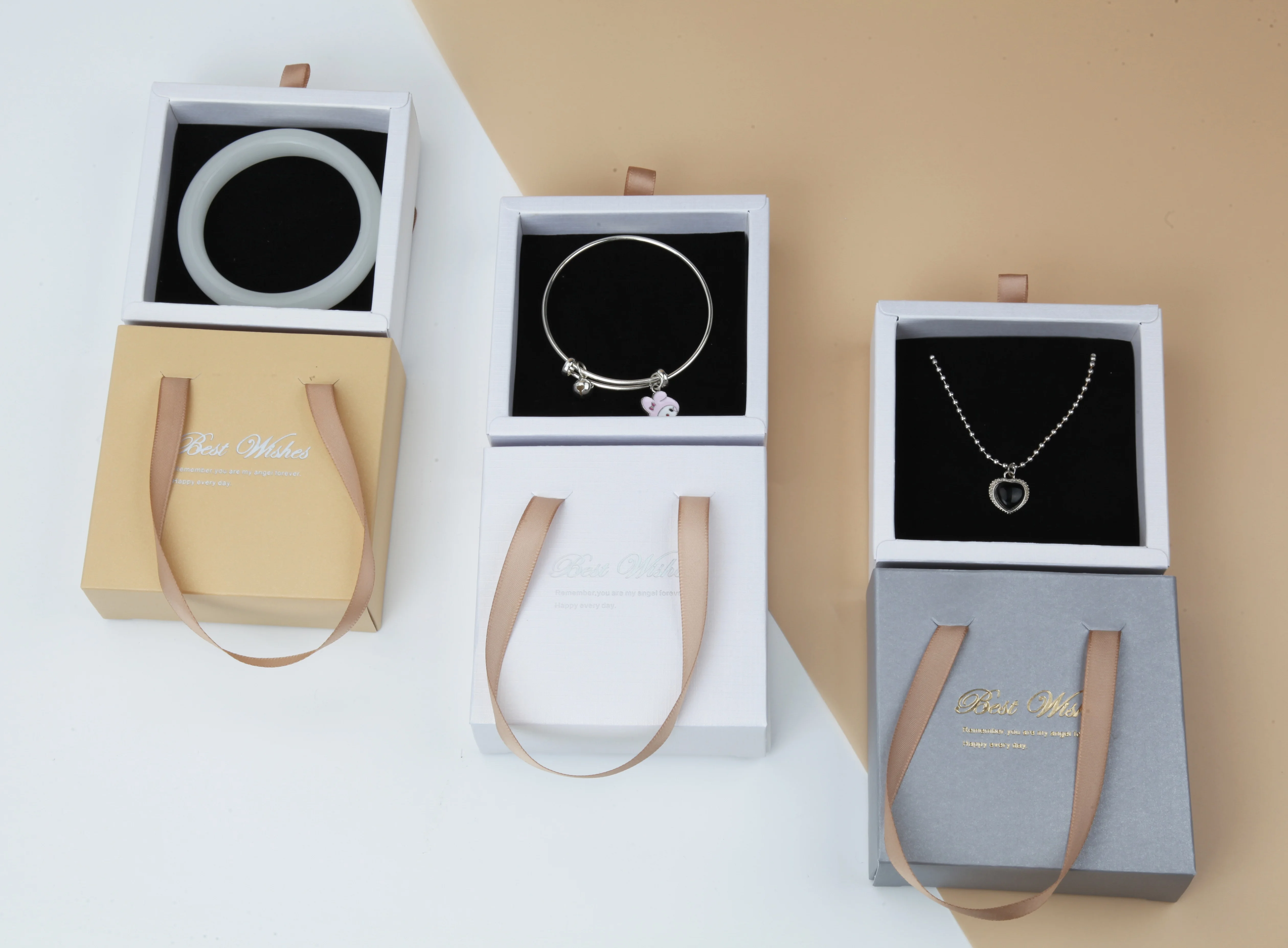 Custom paper drawer box jewelry packaging luxury paper small jewelry box packaging pull out boxes gift package for jewellery