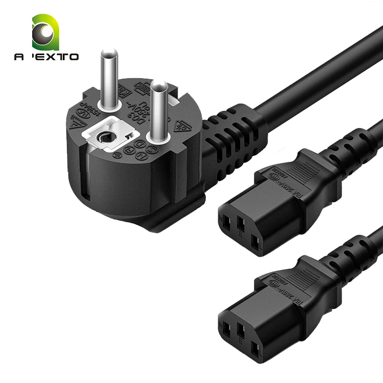 High Quality Power Cable CCC CE Computer EU Cable 1M 1.5M 1.8M 2M Power Cord