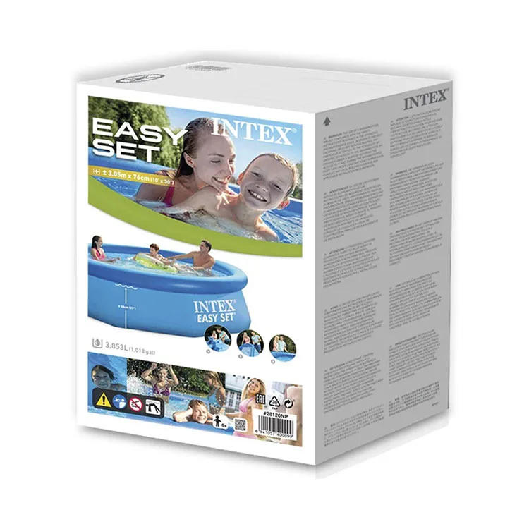 Intex 28106 8FT X 26IN EASY SET POOL Inflatable Above Ground Pool Family Swimming Pool