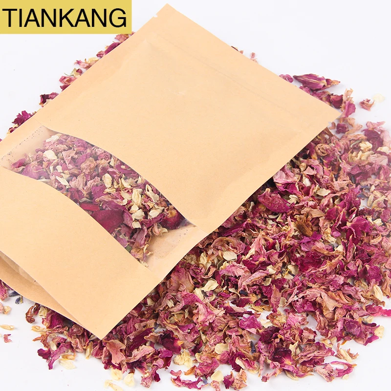 2022 Hot Selling 1L Custom 100% Natural Dried Rose Petals Confetti Biodegradable for Wedding Decoration Premium FBA