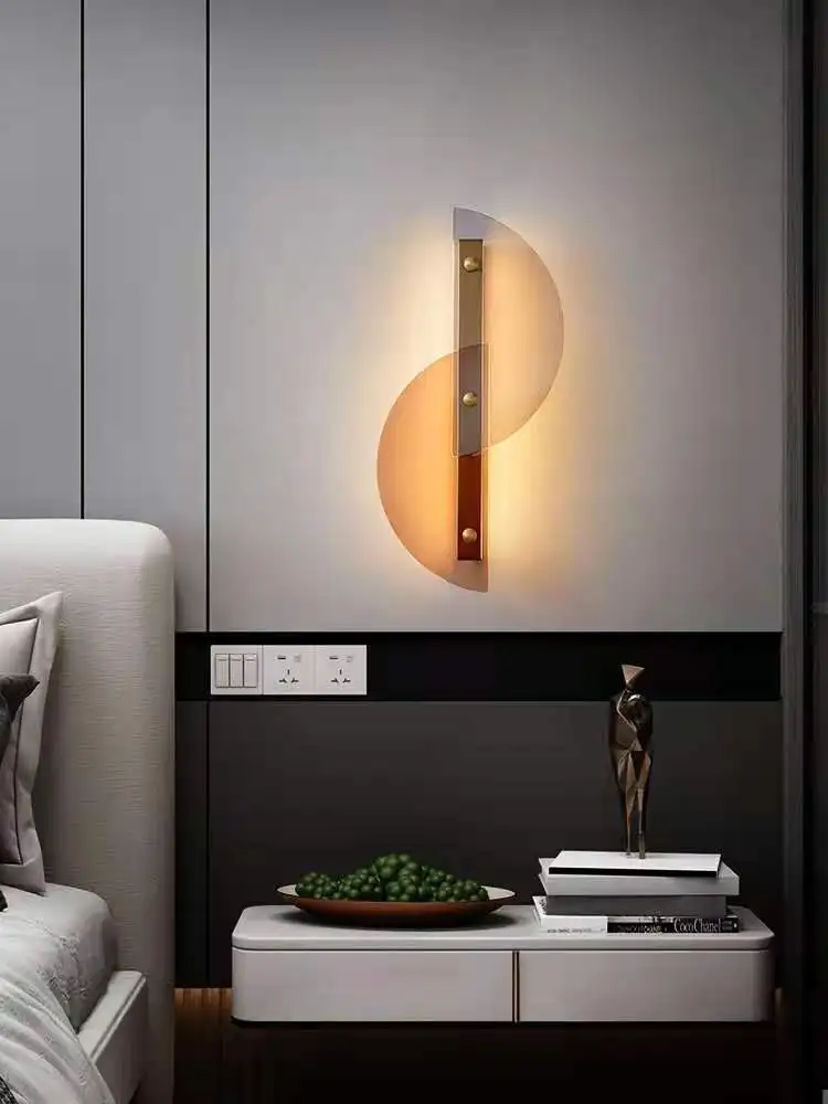 2021 Hot modern indoor glass  wall lamp sconce
