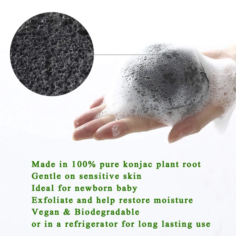 
Spong 4 Fac Bio Box OEM Big Diy Usa Tear Body Konjac Sponge Set 