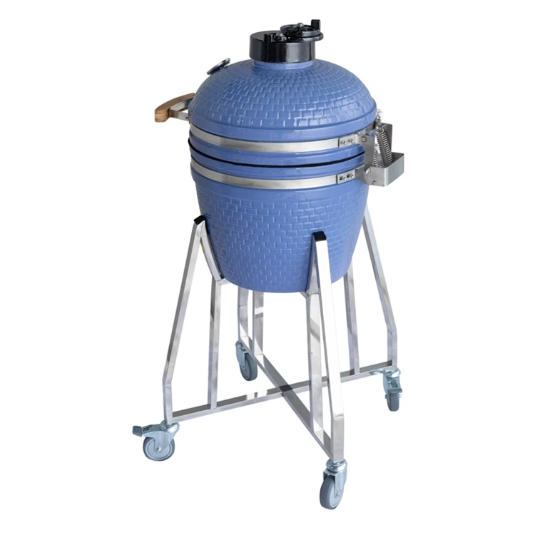 High Quality Green Ceramic Bbq Stove Portable Clay Stove Grill