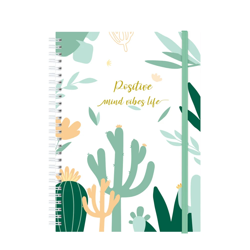 Wire-o binding 148x210mm 157g art paper+1.25mm cardboard soft touch lamination foilstamp Inside Cover  customizable notebooks