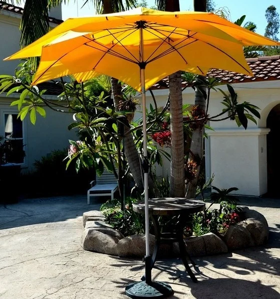 Outdoor creative flower shape double layers beach umbrella garden umbrella