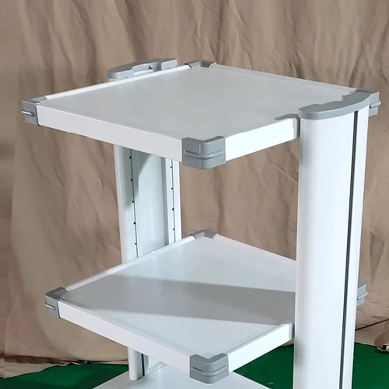 Height Adjustable Mobile Workstation Laptop Cart Monitor Medical Trolley Hospital Clinic Medical Tablet Trolley