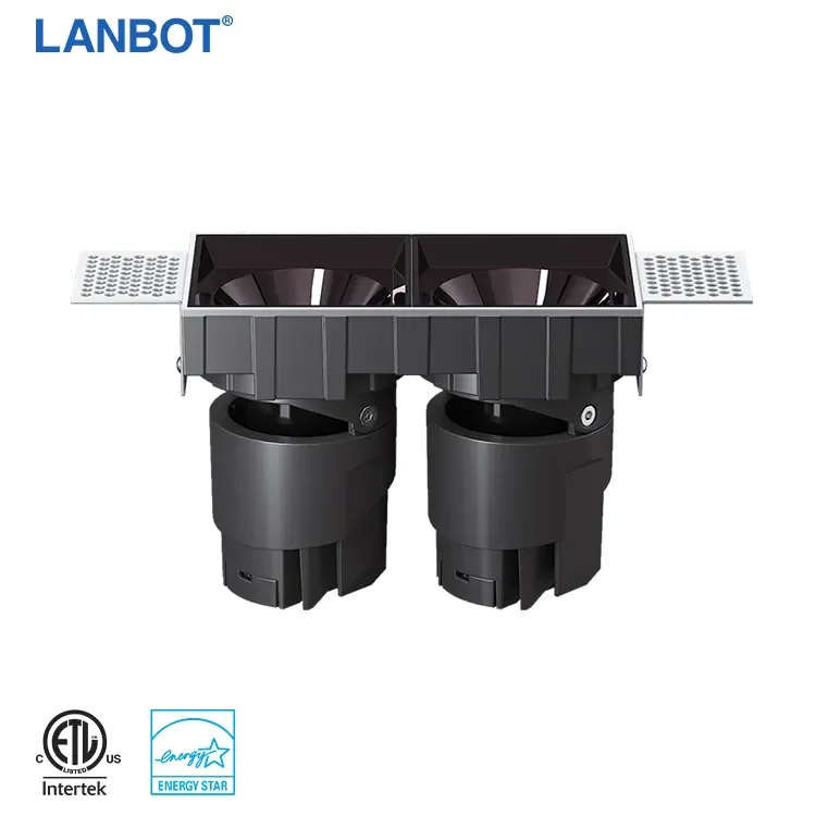 Rotatable Shop Ceiling Anti-glare Spot Light Hotel Spotlight Gimbal 10W-50W COB Adjustable Recessed LED Downlight