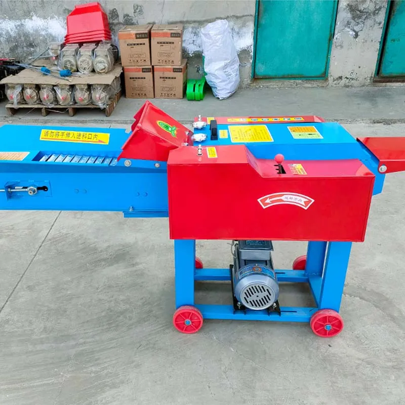 Multifunction electric chaff cutter / grinder for maize / grass stalk crusher machine