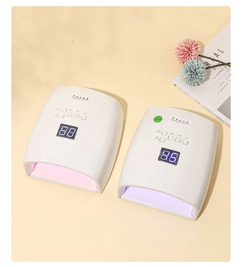 Built-in Battery Rechargeable Nail UV Lamp 48W Wireless Gel Polish Dryer S10 Pedicure Manicure Light Professional LED Nail Lamp