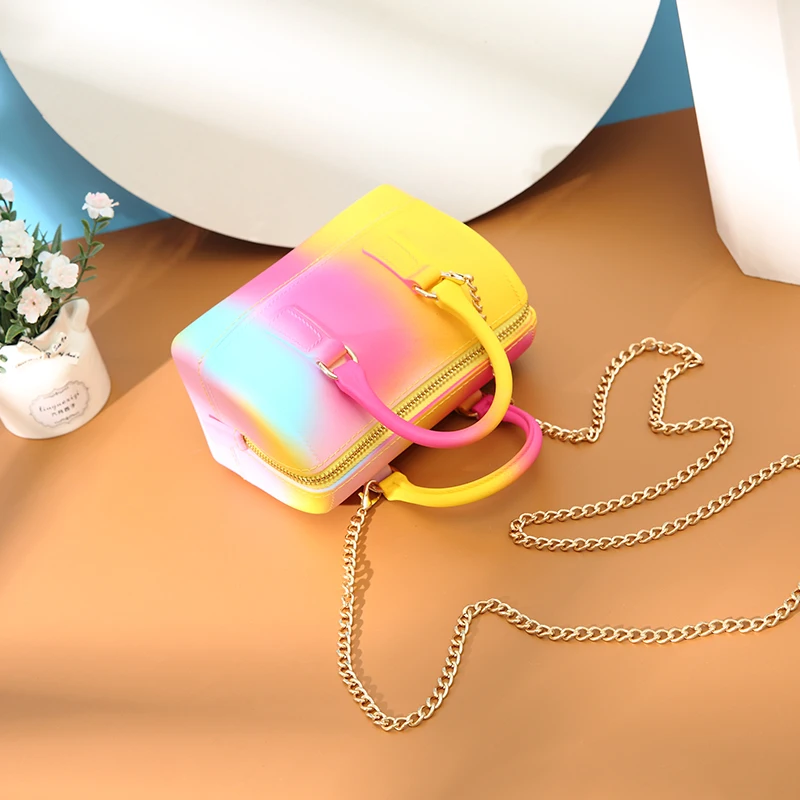 
HAOMEI designer handbags famous brands women jelly bag handbag women jelly hand bags handbag with special design 