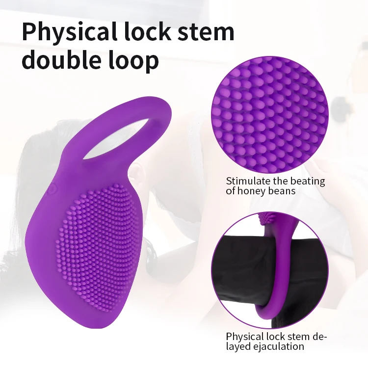 Multifunctional cock ring vibrator stimulation massage Vibrating Cock Ring cock rings sex toys for men