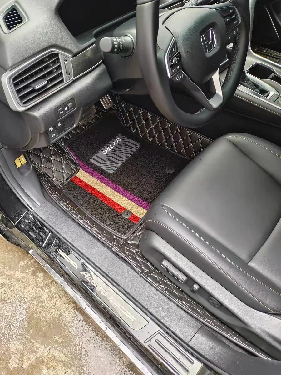 Customized Anti-Slip Leather PVC Wire Coil 7D Car Floor Mat