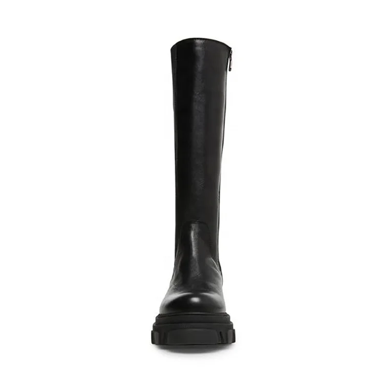 New custom fashion design ladies platform winter boots luxury lady shoes