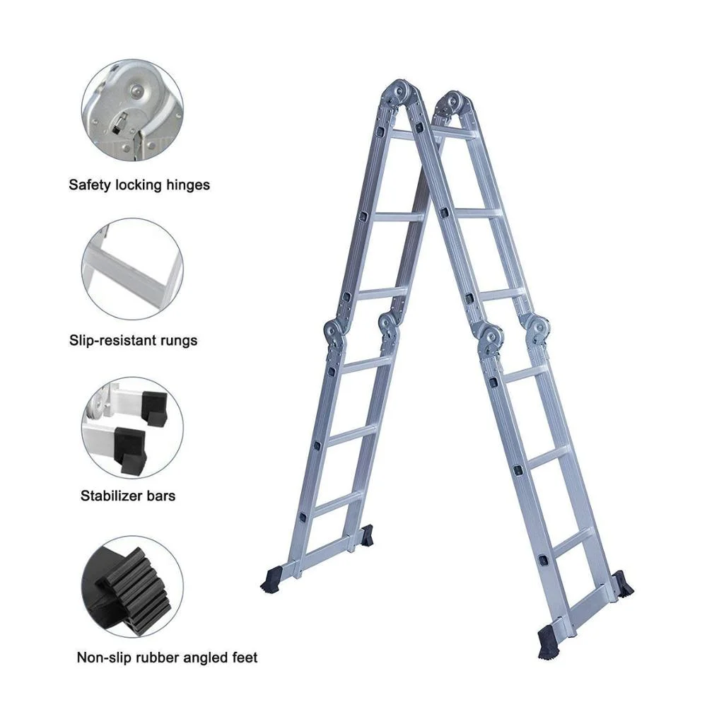  Soyoung 4*3 en 131 multi purpose ladder aluminum foldable multifunction with the capacity of