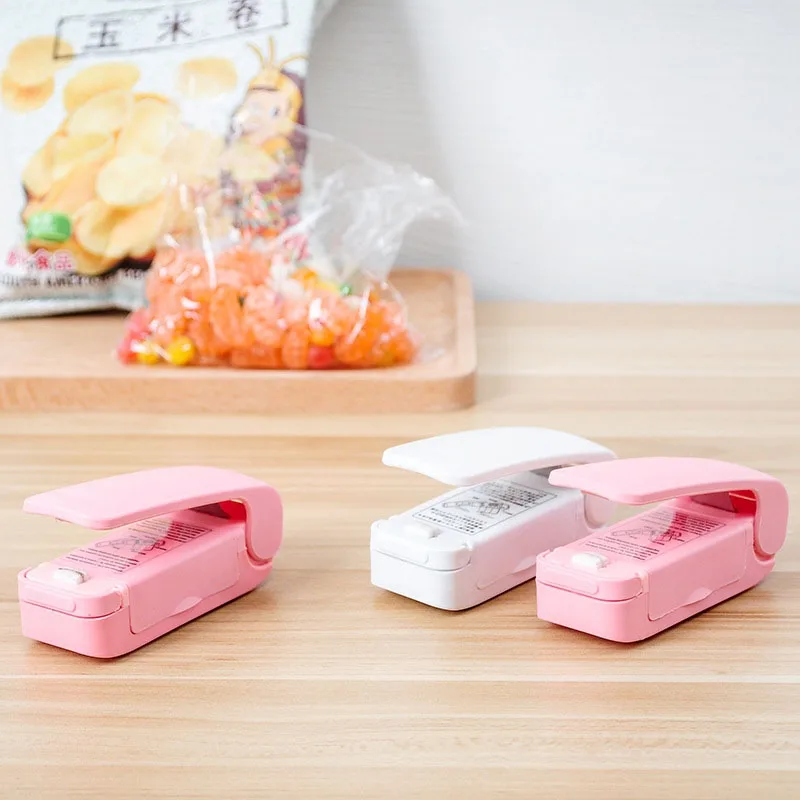 Kitchen Accessories Tools Mini Portable Food Clip Heat Sealing Machine Sealer Home Snack Bag Sealer Kitchen Utensils Gadget Item
