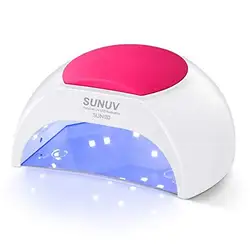 Private label SUNUV 48W led nail dryer light pink flash curing uv lamp for gel nails professional