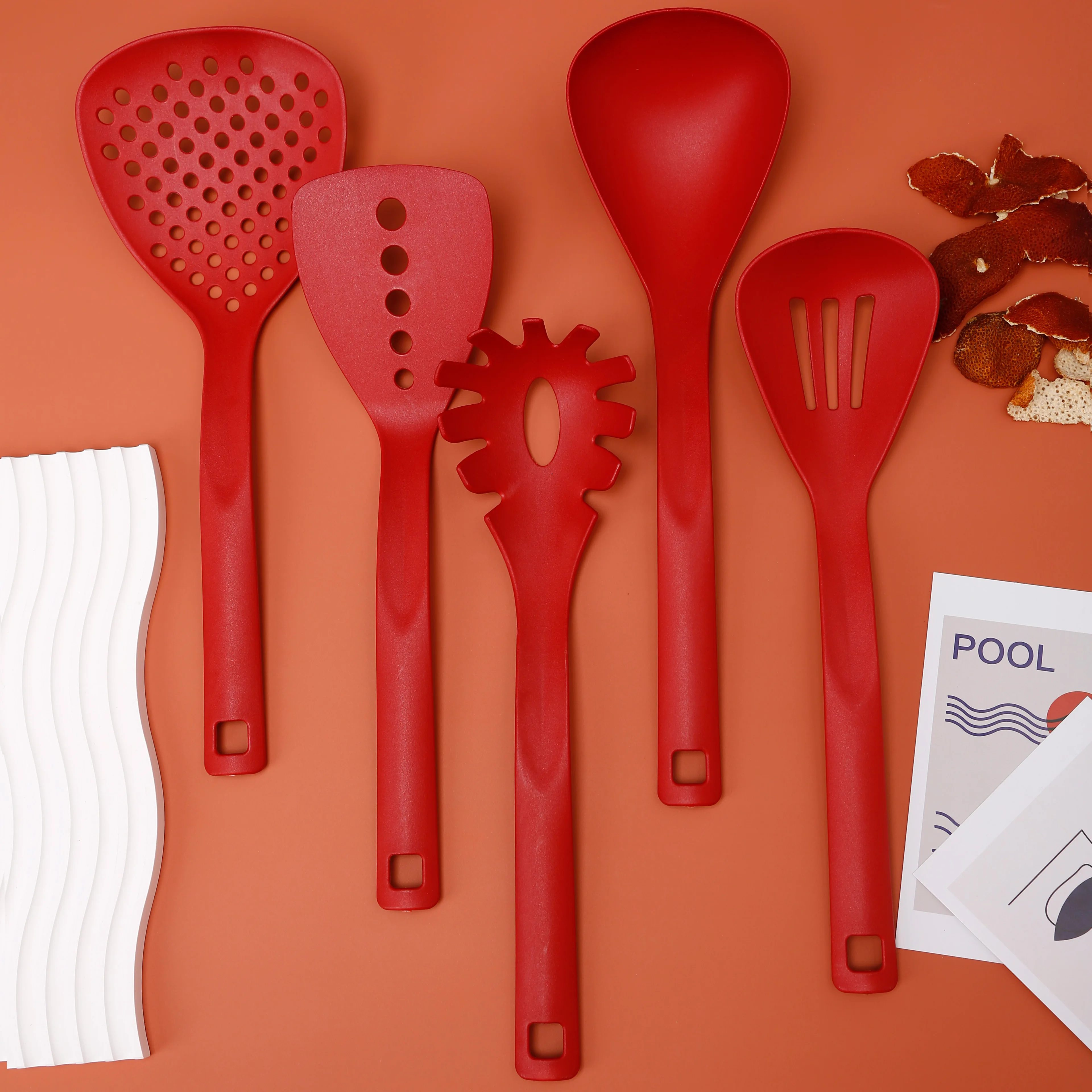 Good Quality Nylon Material ECO Kitchen Multifunction Cooking Utensil Set