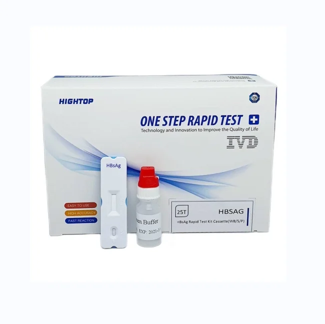 HBSAG Rapid Test kit Hightop Rapid Test Strips Hbsag Rapid Test Kit Cassette  Cheap Price Ready to Ship
