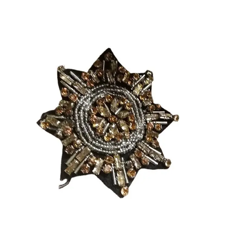 Spot handmade bead frog rhinestone cherry glass big round star clothing accessories