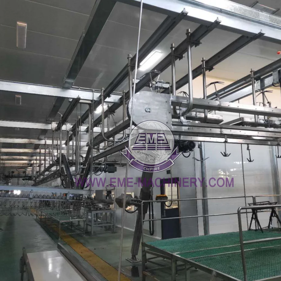 EME Turnkey Sheep Slaughter Machinery Carcass Processing Convey Rail For Sheep Abattoir