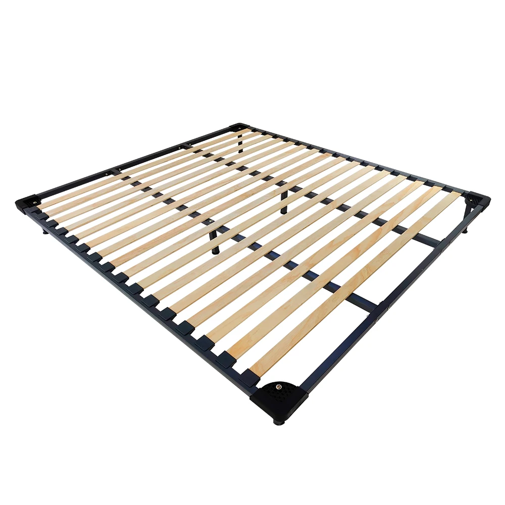 Popular Single Wood Birch Slat Bed Frame Modern King Queen Size Wood Bed Frame With Slats For Bedroom Furniture