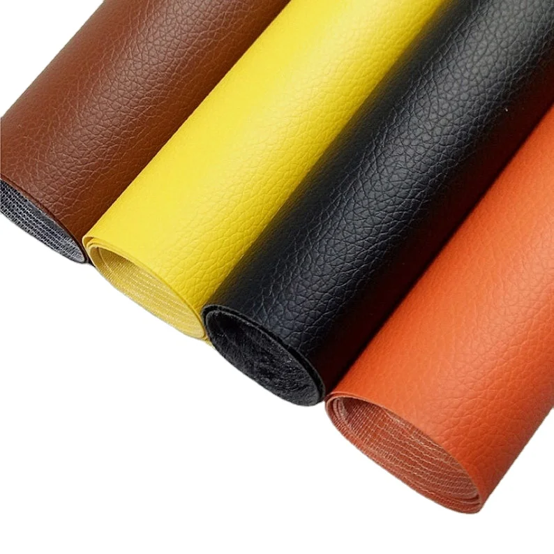 Top Quality Portable PU synthetic leather repair tape self-adhesive fella design new leather fabric for sofa cover upholstery
