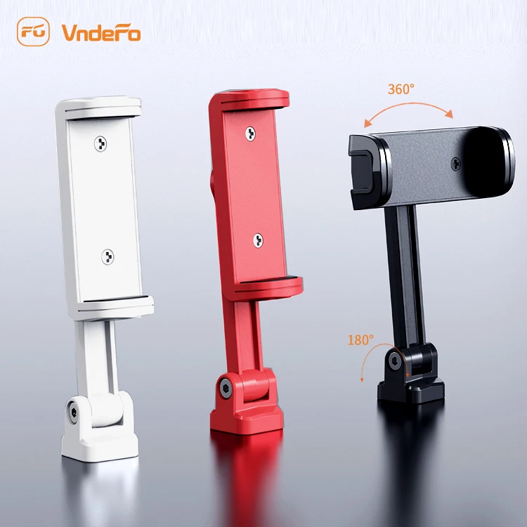 New Design Easy Operate Mobile Phone Clip Holder Smartphone Bracket Cell Phone Clip Tripod Mount
