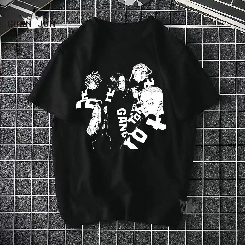 Hot Japanese Anime tokyo revengers 2021 T Shirt Men Cartoon  T-shirt  Graphic Tees Unisex Tops Tshirt Male