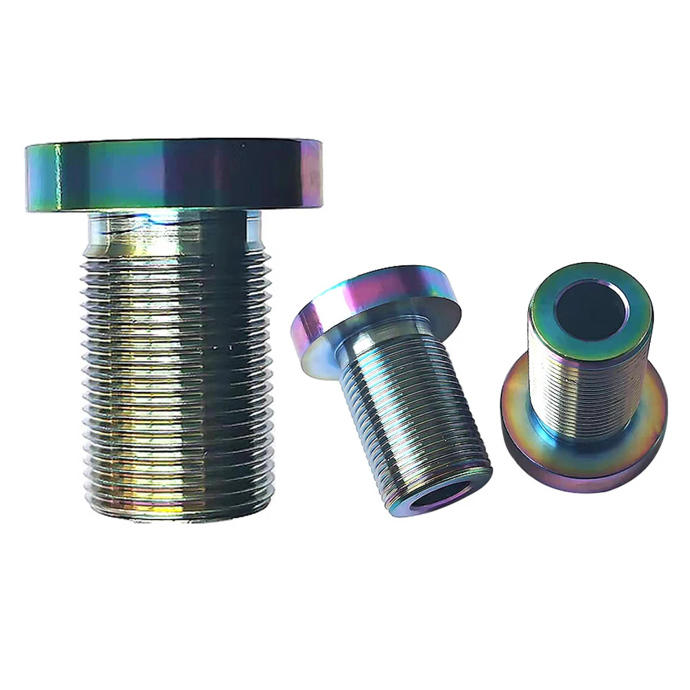 Hexagon flange bolt titanium body   alloy hex  flnage titaniumy wheel hub bolts