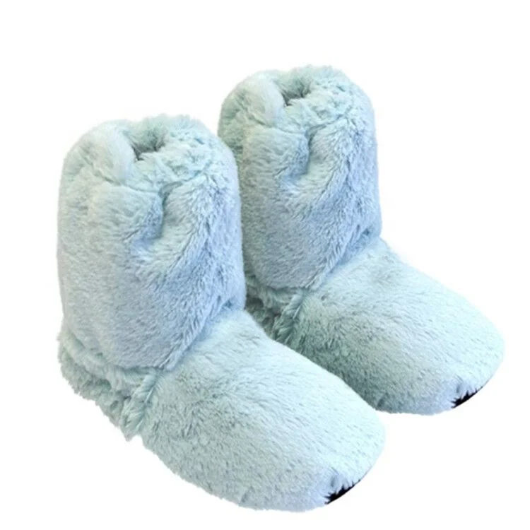 Heatable Microwavable Indoor Slippers  warm seed Lavender inside slippers buckwheat inside slippers