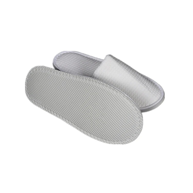 
Custom logo four season promotion luxury 5 star hotel room guests eco-friendly disposable white terry spa slippers 