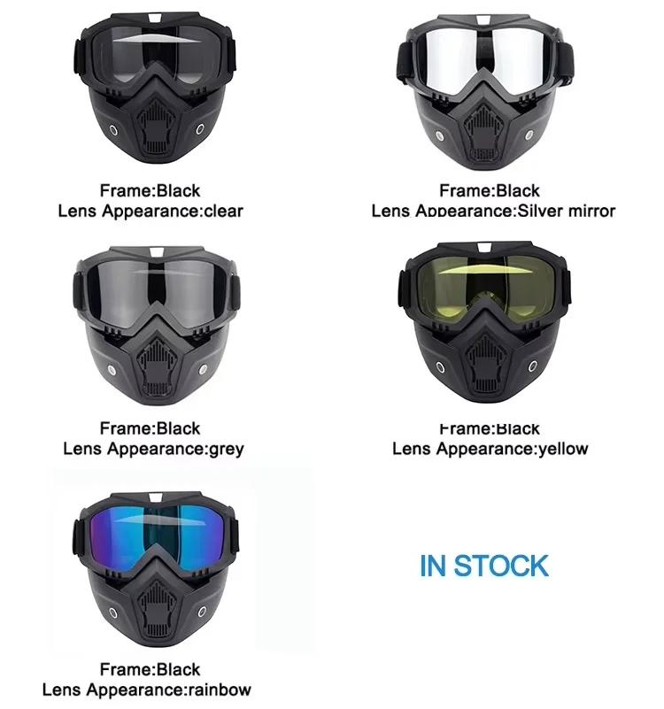 UV Protection Sports Helmets for Outdoor Cycling Tactical Riding Glasses Motorcycle Goggles Masks
