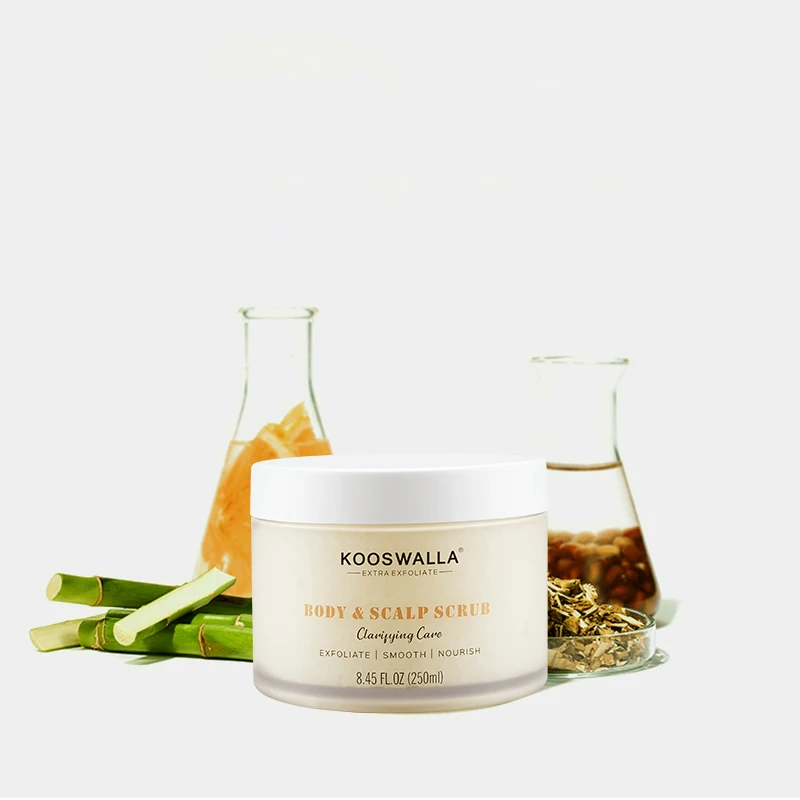 Hot Wholesale 250ml Moisturizing Deep Cleansing Body&Scalp Hair Scrub Exfoliator In Bulk