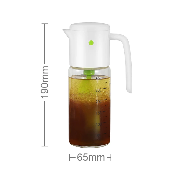 Kitchen use bottles Cooking tools Factory direct sale Press-Mixer salad dressing shaker with glass jar all for kitchen
