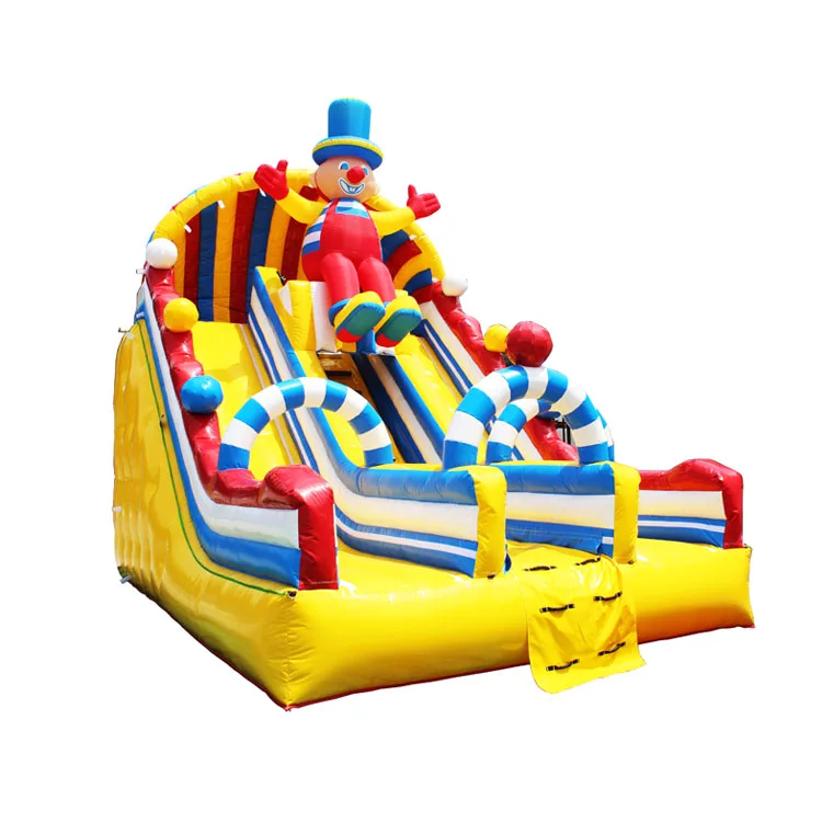 PVC Outdoor Bouncy Inflatable Bounce and Slide Rainbow Inflatable Dry Slide Game for Sale