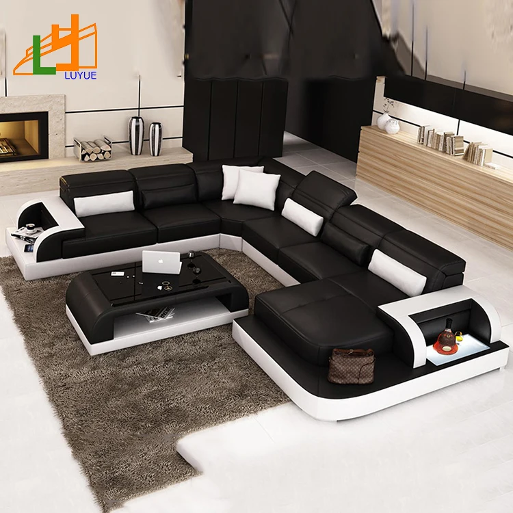 Модный дизайн Alibaba онлайн распродажа l-образный угловой кожаный Секционный Диван офисный домашний диван для гостиной