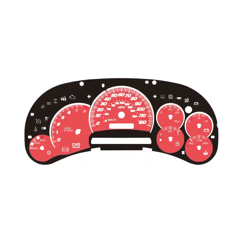 Used for Yamaha Motorcycles Meter Speedometer Display motorcycles Graphic Overlay speedometer glow EL gauges