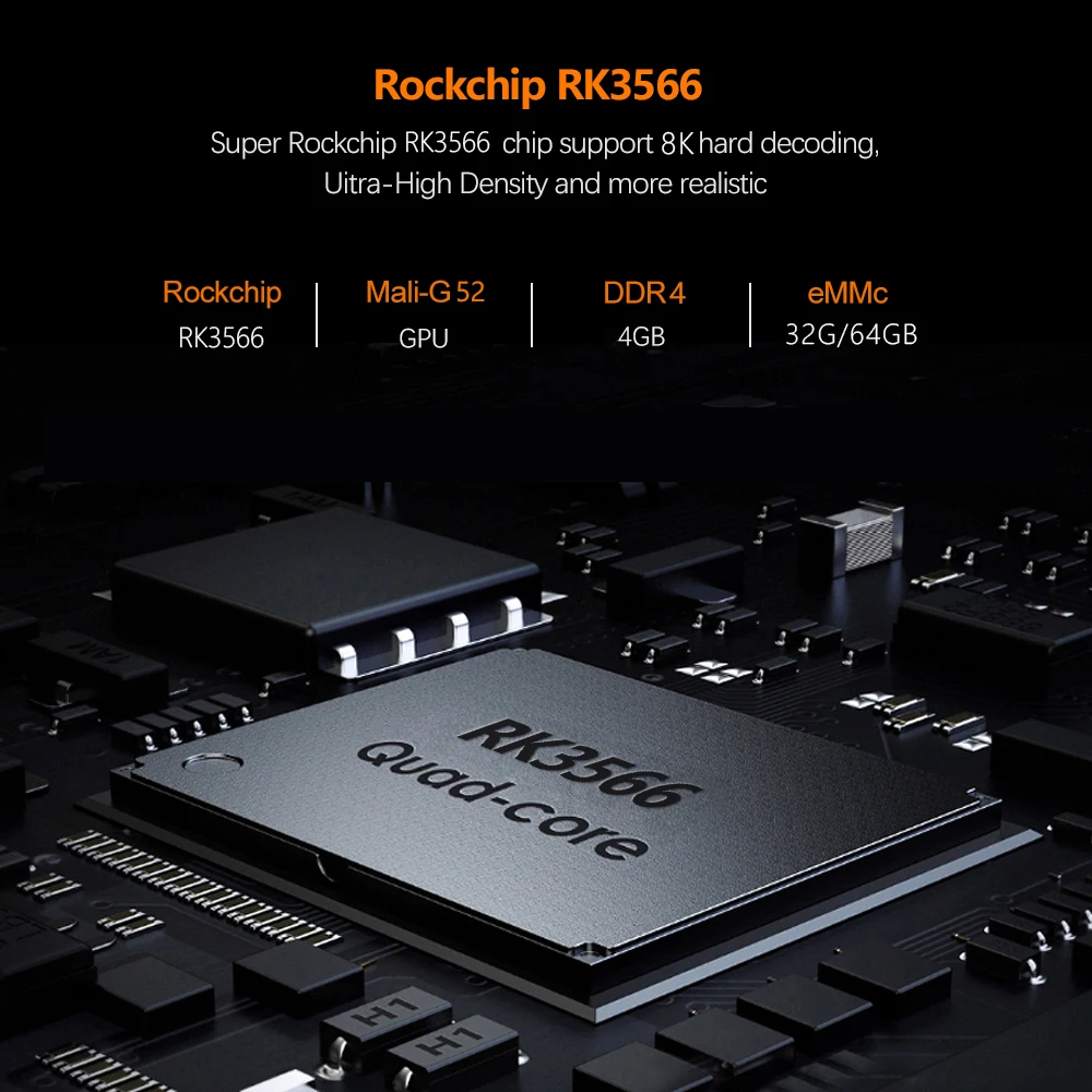 2021 ТВ-приставка RK3566 DDR4 4 ГБ 8 ОЗУ 64 Гб двойной Wi-Fi BT 1 гигабитный Ethernet HK1 Rbox R2 8K Smart