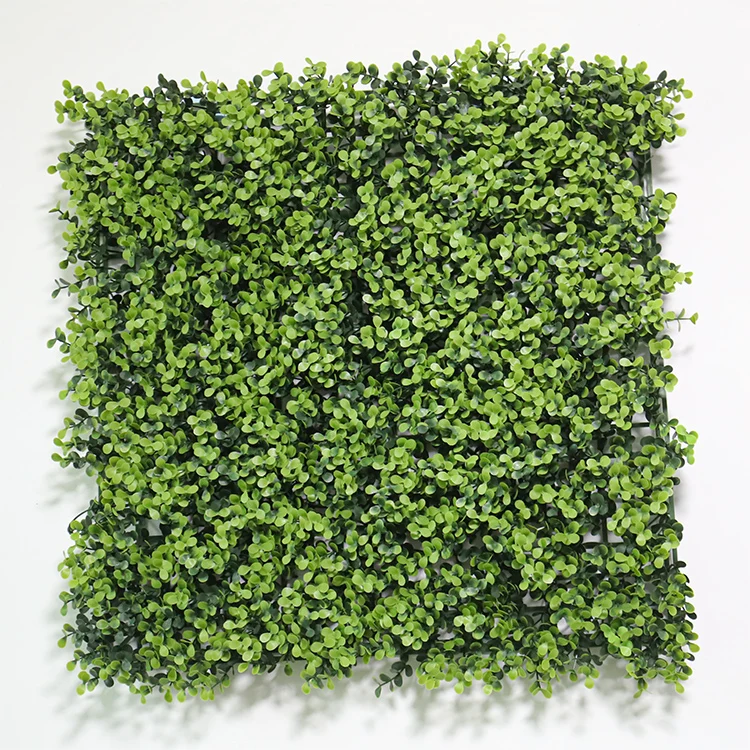 Factory Direct Sale ANTI-UV Panel Decor Outdoor Plants Decoration System Green Wall Grass Plastic Roll Plastic Leaves Pe,plastic