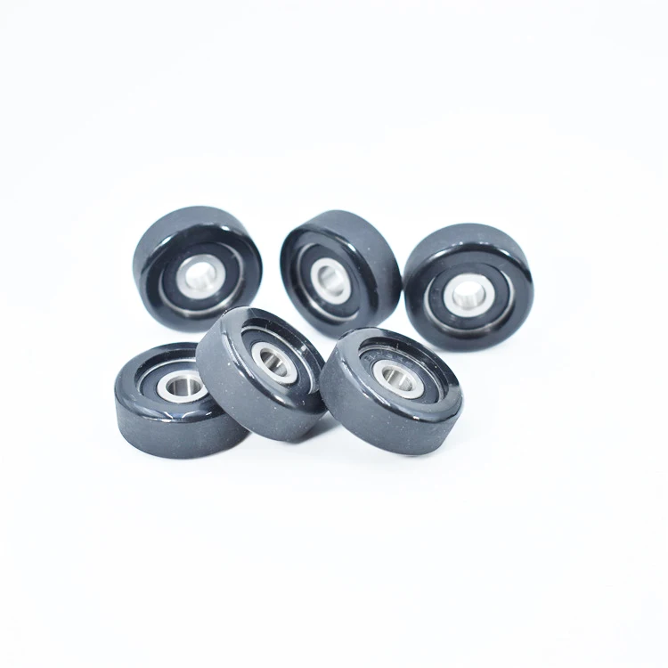 SEMEI oil resistant conveyor belt pulley wheels PU62626-10 6x26x10mm pulley wheels with bearings