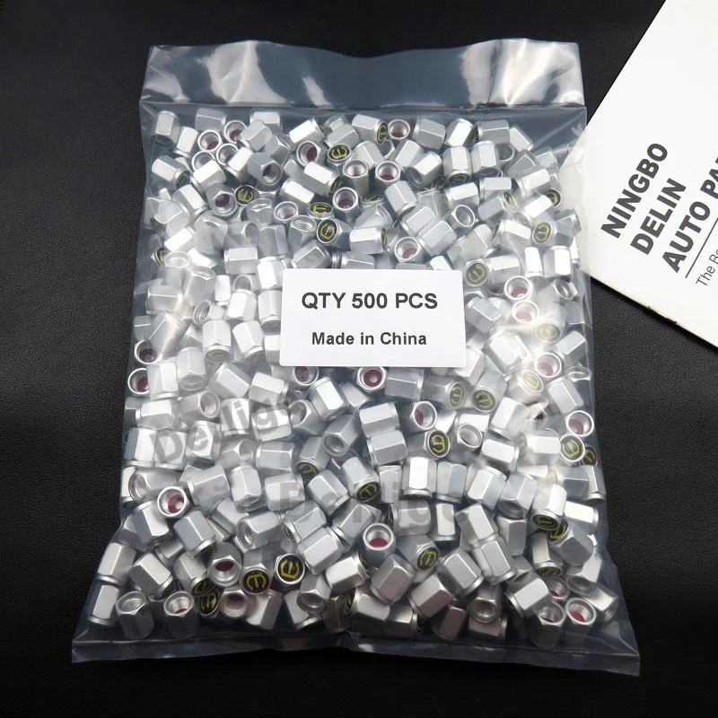 Aluminum tire valve caps metal hex car tire air dust stem covers wheel rim air valve caps universal Schrader valves