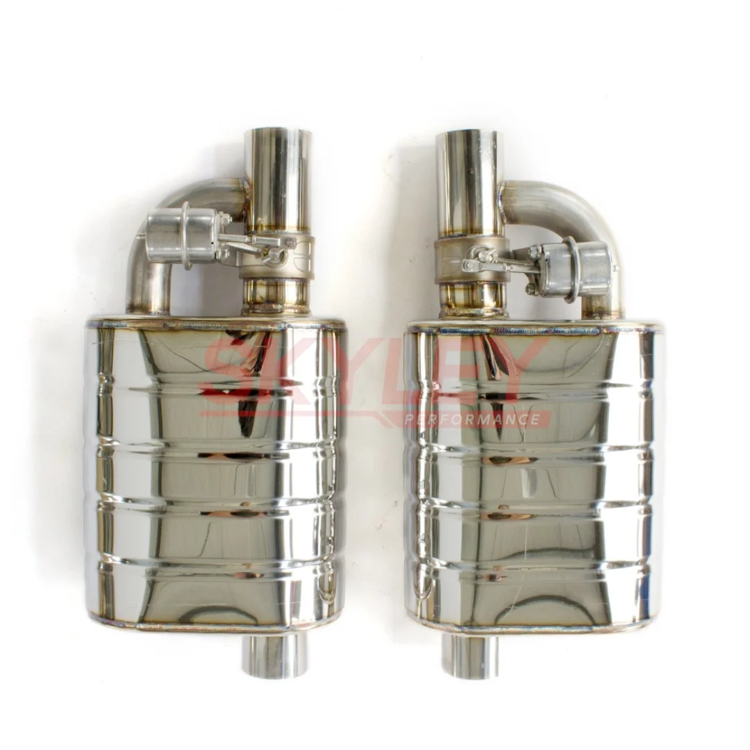 SKYLEY из нержавеющей стали гоночный Универсальный Valvetronic с дистанционным клапаном высокопроизводительная система выхлопных труб автомобиля глушитель