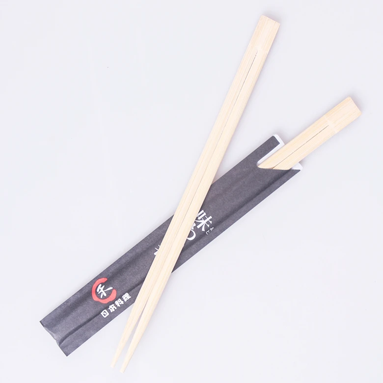 Одноразовая обернутая бумажная крышка бамбуковая посуда для фаст-фуда индивидуальная Крышка для палочек для еды