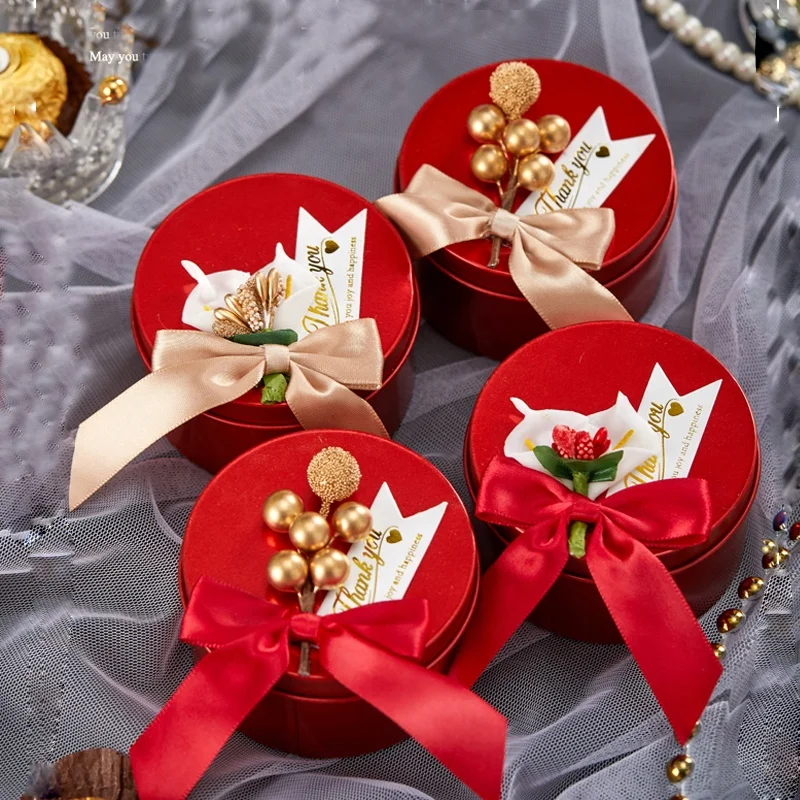 Free Shipping Packaging Tins Creative Marriage Supplies Gift Boxes Wedding Candy Tins Bridal Shower Party Candy Gift Boxes