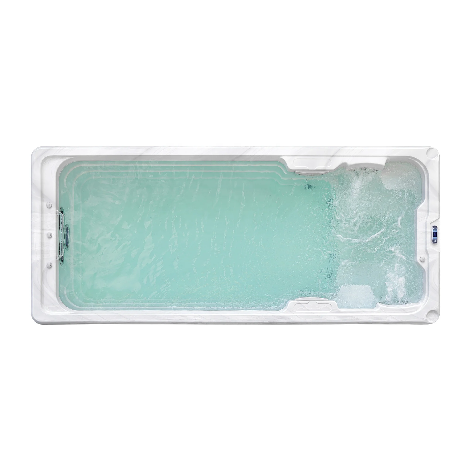 2024 New Arrival 2.4M Width Outdoor Endless Swimming Spa above Ground Pools Premium above Ground Pool Design for Optimal Leisure