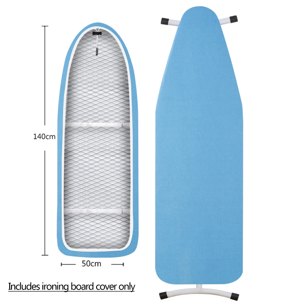 Чехол для гладильной доски, устойчивый к прижиганию, очень толстый Хлопковый чехол для утюга с подкладкой, термоотражающая прокладка для тяжелых условий 140x50 см